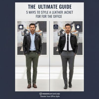 5 maneras de usar una chaqueta de cuero para un look profesional de oficina