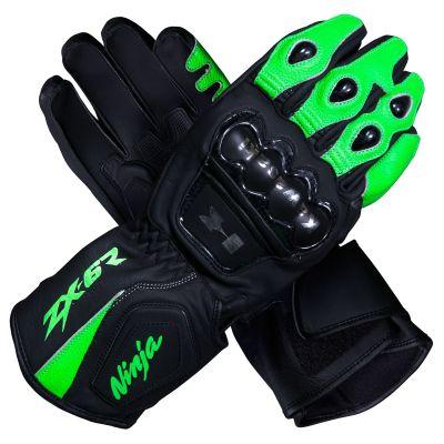 Guantes de cuero para motocicleta Kawasaki Ninja ZX-6R