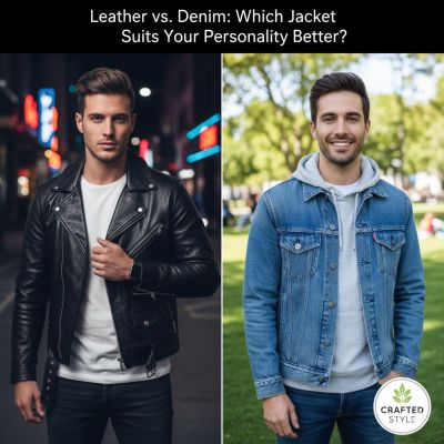 Cuero vs. Denim: ¿Qué chaqueta se adapta mejor a tu personalidad