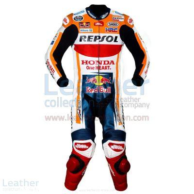 Prueba el mono de carrera Honda Repsol MotoGP 2019 de Marc Márquez