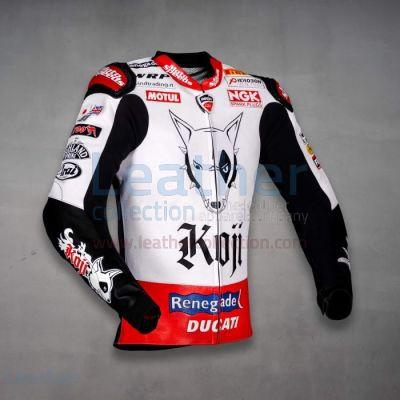 Chaqueta de cuero Ducati Retro Noriyuki Haga WSBK 2004