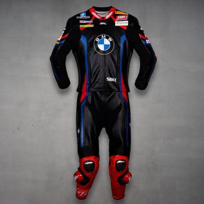 Traje de cuero Tom Sykes BMW Motorrad negro WSBK 2019