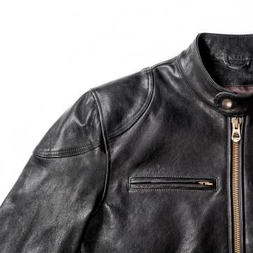 Chaqueta Cuero Moto Cafe Racer