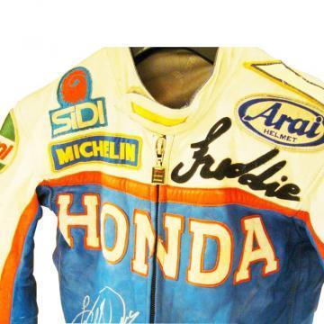Traje completo de motociclismo Freddie Spencer Honda GP 1983