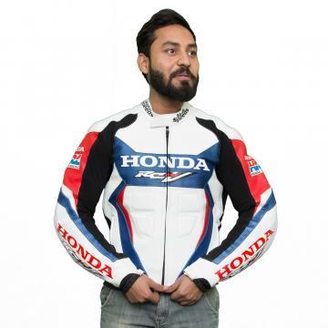 Chaqueta de cuero de moto Honda RCV213 2016
