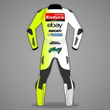 Cueros de motocicleta Blanco Franco Morbidelli MotoGP 2025