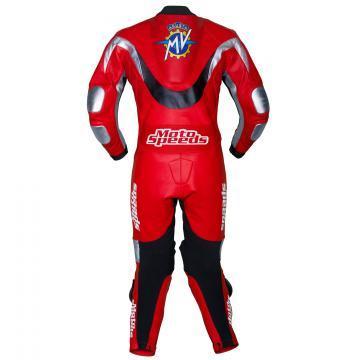 Traje de moto de cuero completo MV Agusta