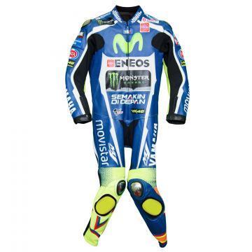Traje de cuero Rossi Yamaha Movistar Circuito de Losail MotoGP 2016