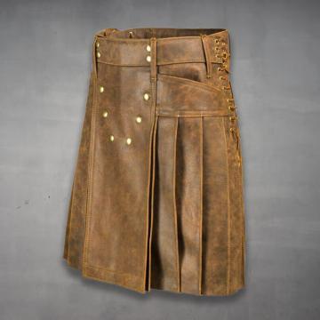 Kilt de Cuero Genuino para Hombres
