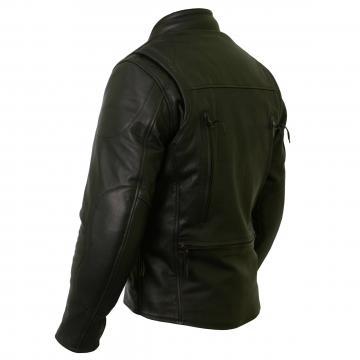 Cazadora Piel Moto Hombre