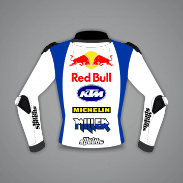 Chaqueta de moto blanca Jack Miller KTM British GP 2024