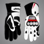 Motorcycle Leathers White Franco Morbidelli MotoGP 2025 Matching Gloves