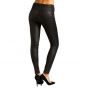 Pantalon De Piel Negro Mujer