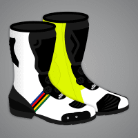 Botas de competición para motocicleta
