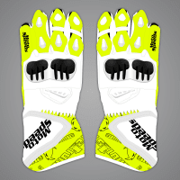 guantes de moto de piel