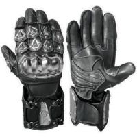 Guantes Moto Piel Negro