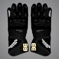 Guantes de moto negros
