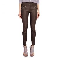 Pantalon Cuero Marron Mujer