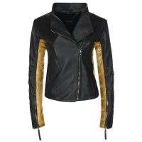 Chaqueta Piel Negra Mujer