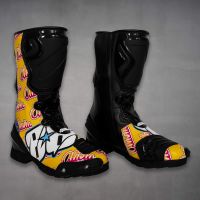Botas moto amarillas