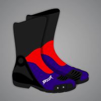 Botas de moto de cuero