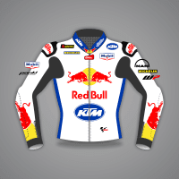 Chaqueta de moto blanca