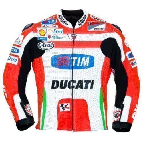 Chaqueta de cuero Nicky Hayden Ducati 2012 MotoGP