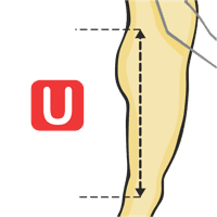 De la cintura a la rodilla