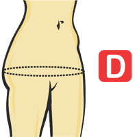 Circunferencia de la cadera 